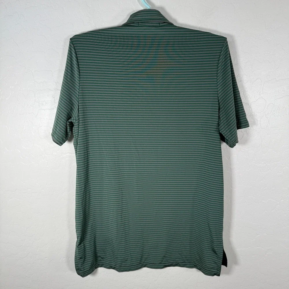 RLX‎ Ralph Lauren Polo Shirt Mens Medium Green Gray Golf Performance Stretch